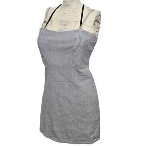 Brandy Melville‎ Mini Dress Stripe Spaghetti Strap XS Made in Italy Black White